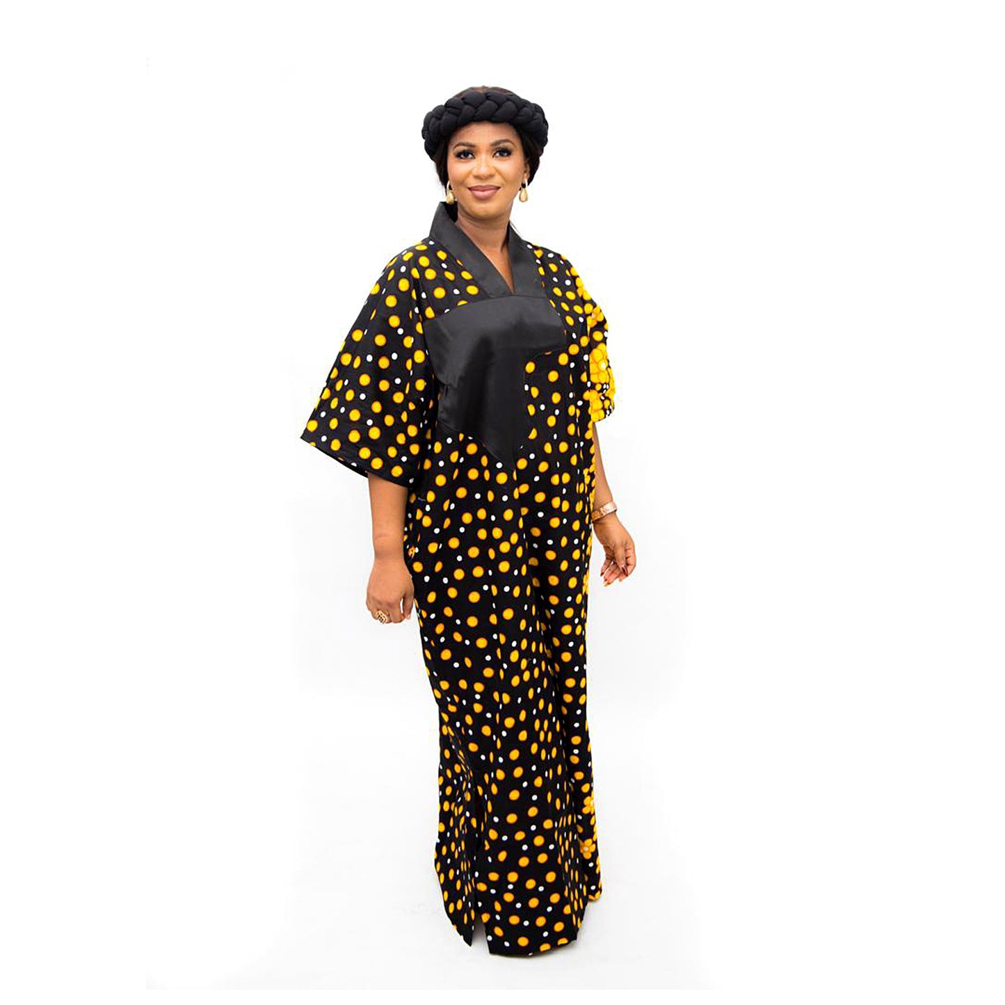 Nwanyi Nsukka by Zandra | Handmade Luxury Kampala Adire Boubou Dress