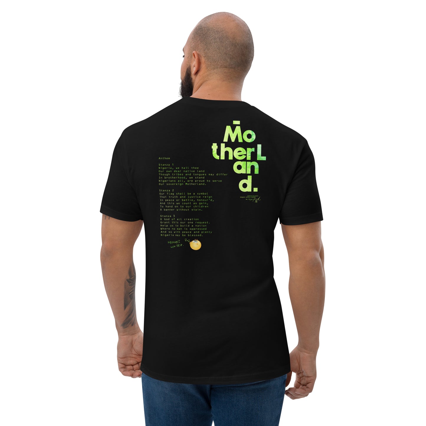 SD03. / Nigerian Landmark Design (with Anthem) II with Emoji / Short Sleeve T-shirt