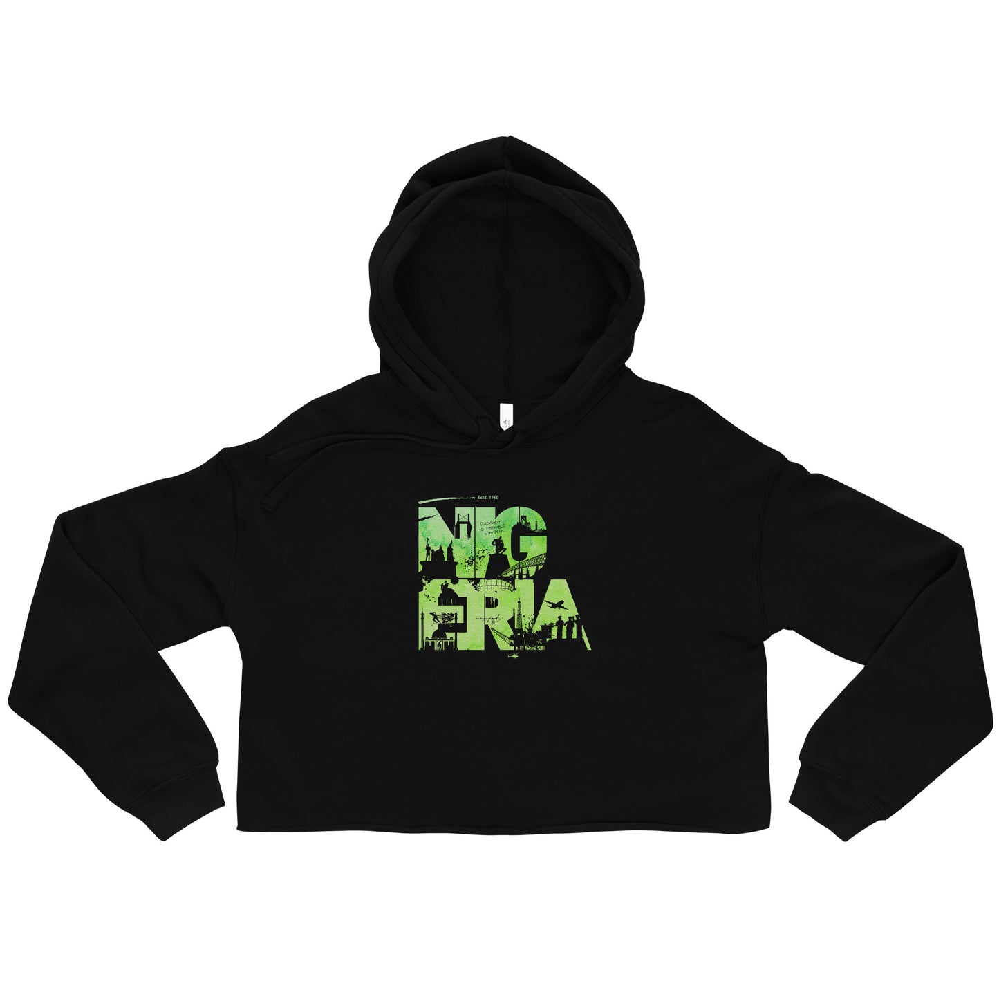 SD06. / Nigerian Landmark Design. II / Crop Hoodie