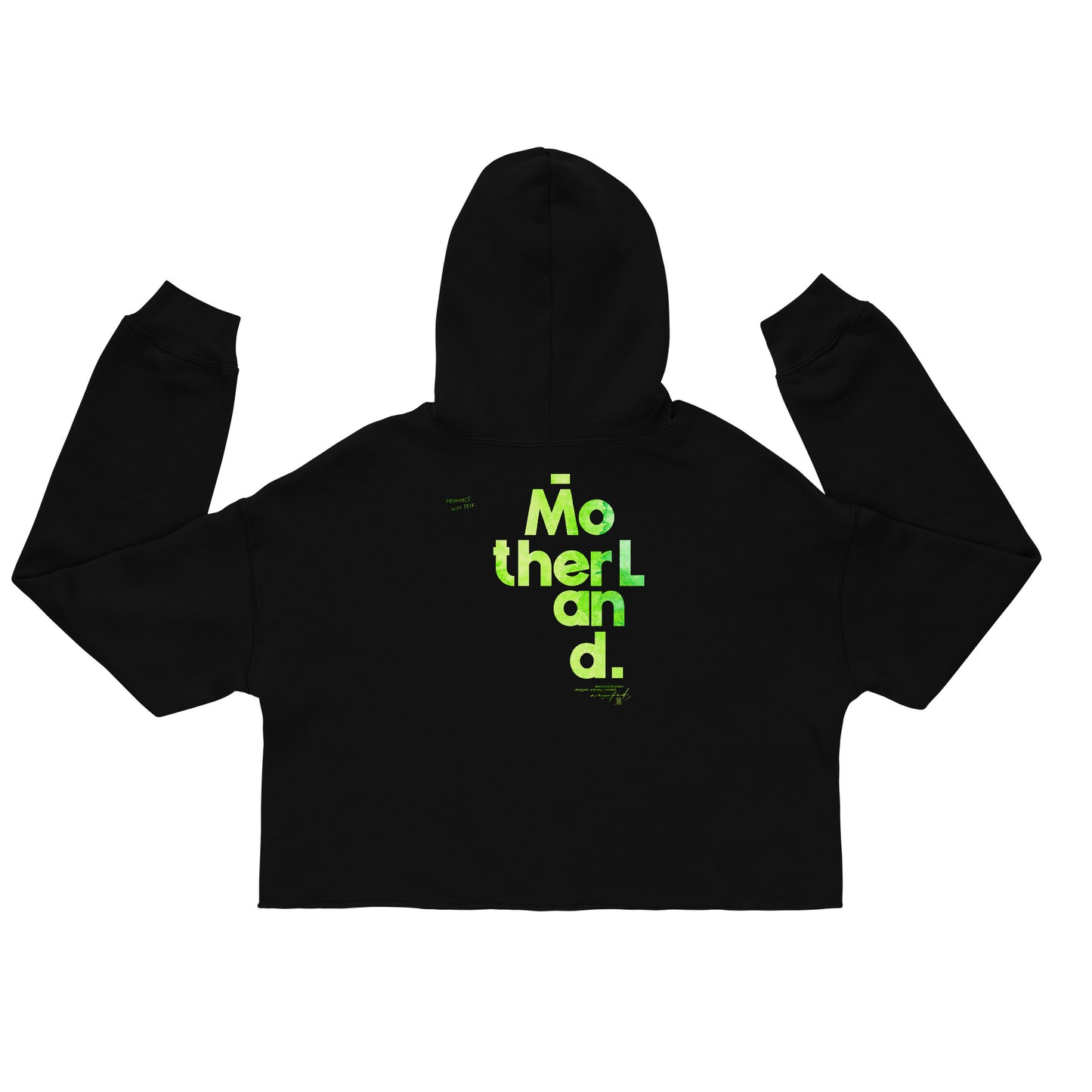 SD06. / Nigerian Landmark Design (Motherland). I / Crop Hoodie