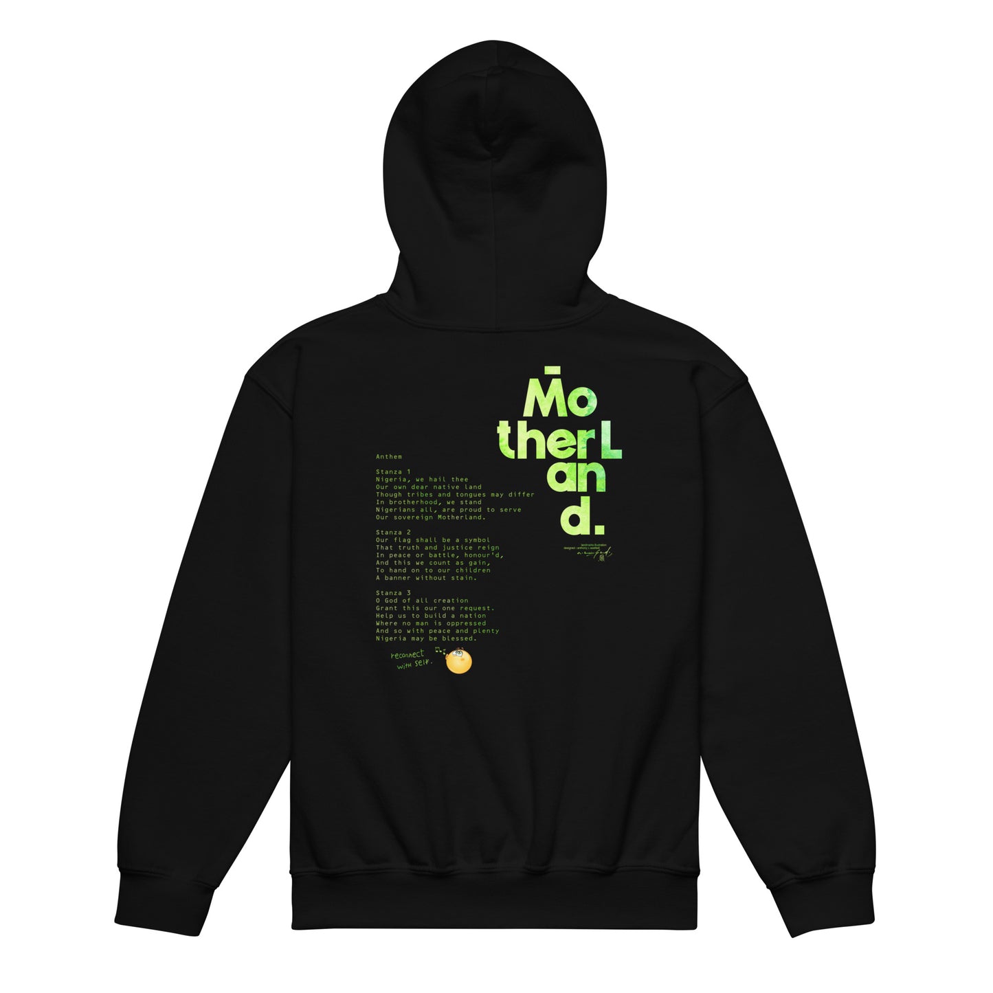 SD07. / Nigerian Landmark Design (with Anthem) + Emoji I / Youth heavy blend hoodie