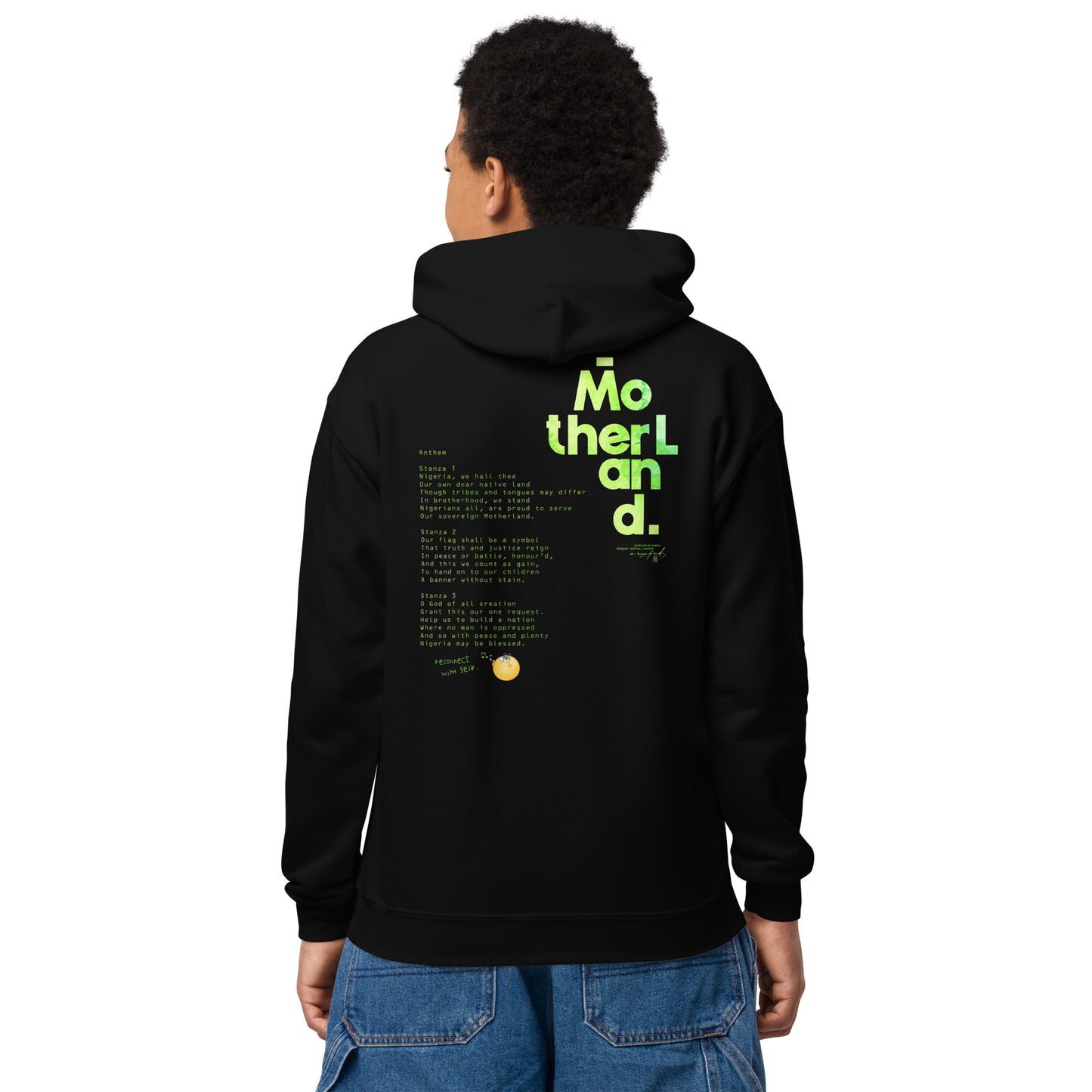 SD07. / Nigerian Landmark Design (with Anthem) + Emoji I / Youth heavy blend hoodie